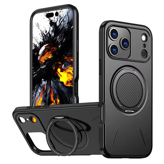 MaxGuard Spin Grip MagSafe Case for Apple iPhone 17 - Black
