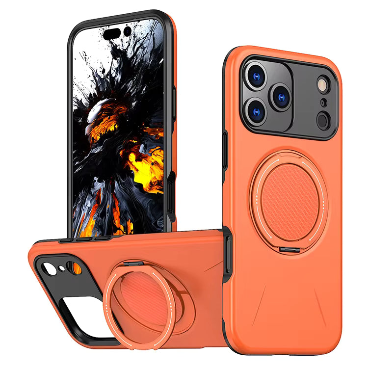 MaxGuard Spin Grip MagSafe Case for Apple iPhone 17 Pro Max - Orange