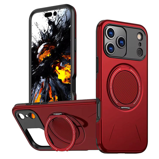 MaxGuard Spin Grip MagSafe Case for Apple iPhone 17 - Red