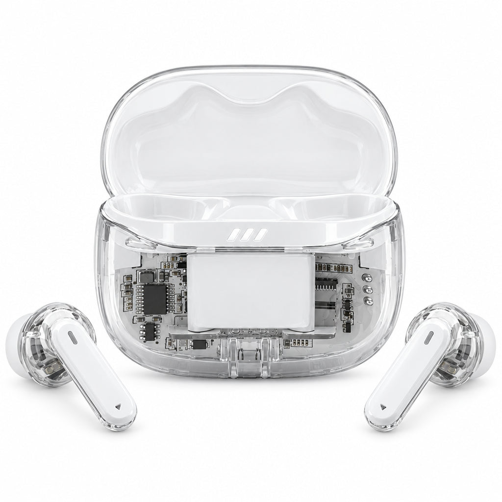 JBL Tune Beam 2 True Wireless Noise Cancelling Earbuds - Ghost White (AU Stock)