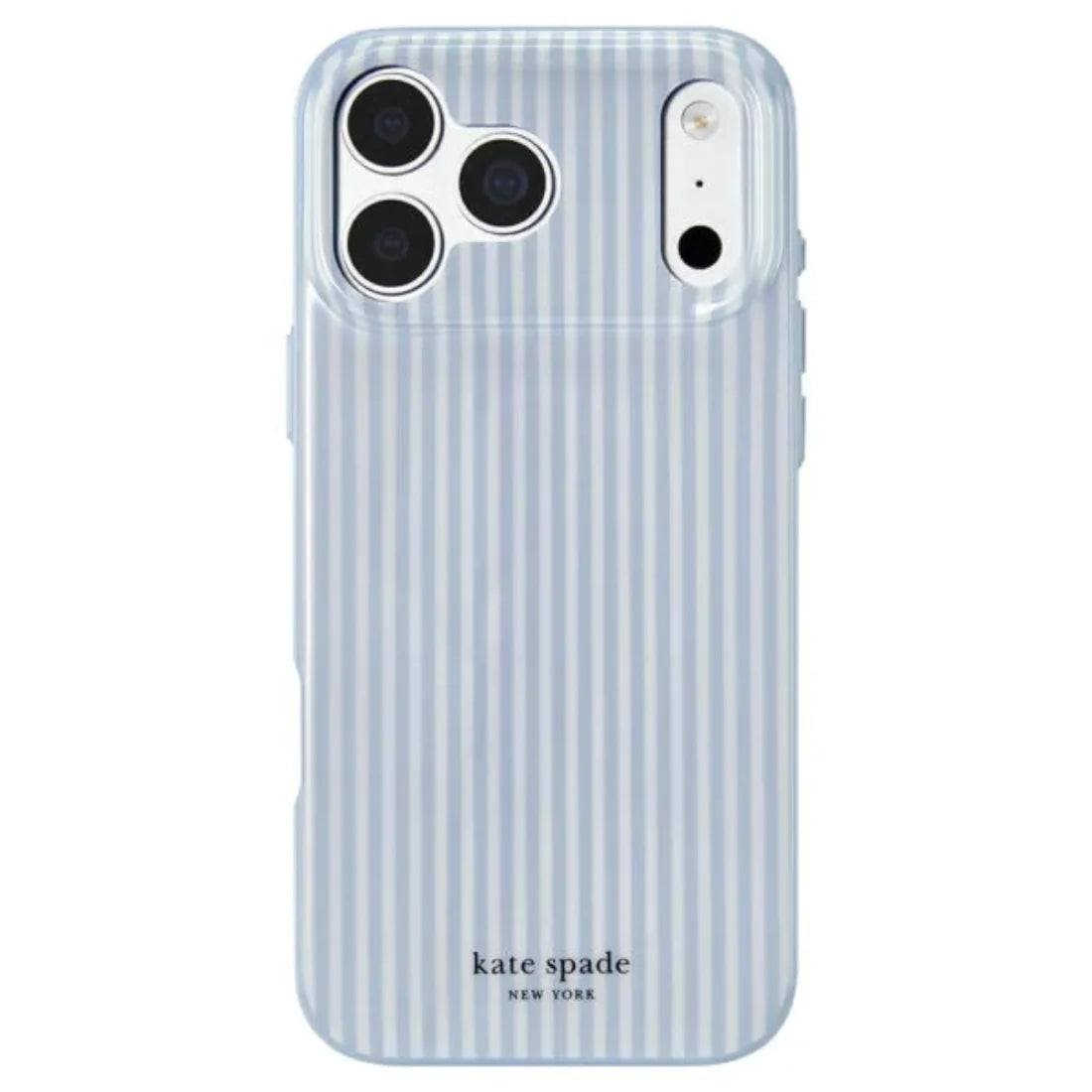 Kate Spade Faux Stripe Dimond MagSafe Case for iPhone 18 Pro Max 2026 - Blue