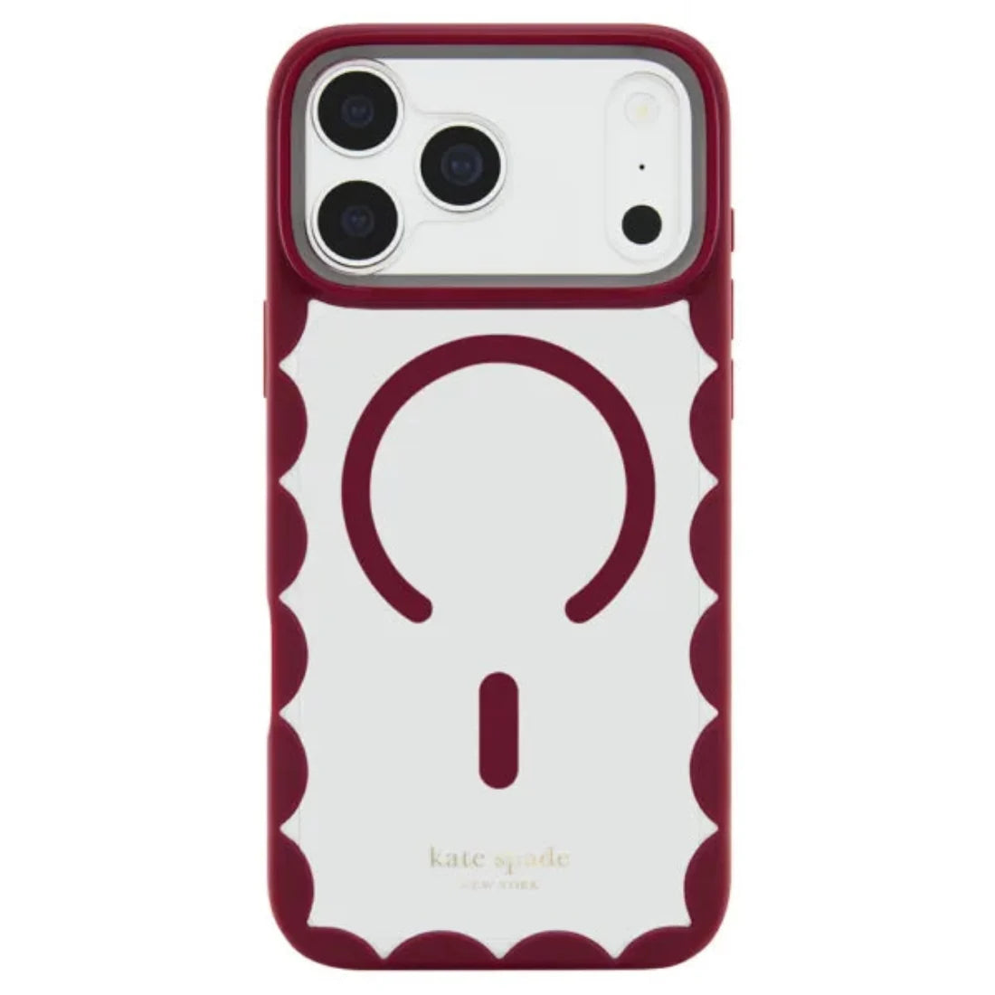 Kate Spade Rhubarb Jam MagSafe Case for iPhone 18 Pro 2026 - Clear / Burgundy