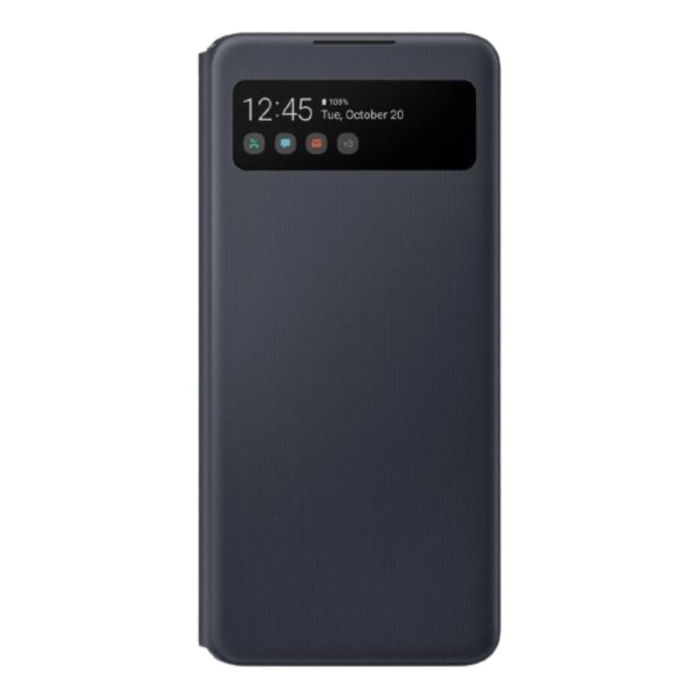 Original Samsung A42 5G Smart S View Wallet Cover - Black
