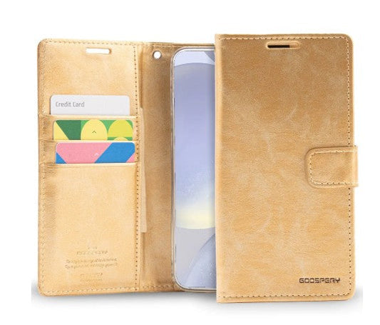 Bluemoon TPU Book Case - iPhone 12 / 12 Pro 6.1' - Gold