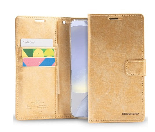 Bluemoon TPU Book Case - iPhone 13 Pro (6.1') - GOLD