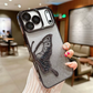 Glitter Butterfly Sandy Case for Apple iPhone 17 - Black