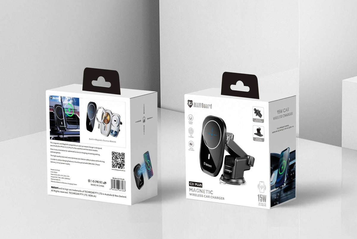 Maxguard 15W MagFit Wireless Car Charger Holder (C21 Plus)