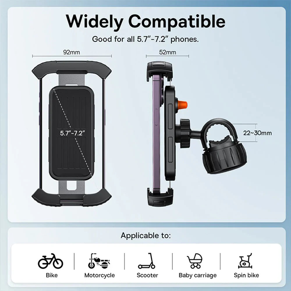 BASEUS QuickGo Series Bike Phone Mount Cluster (Black)