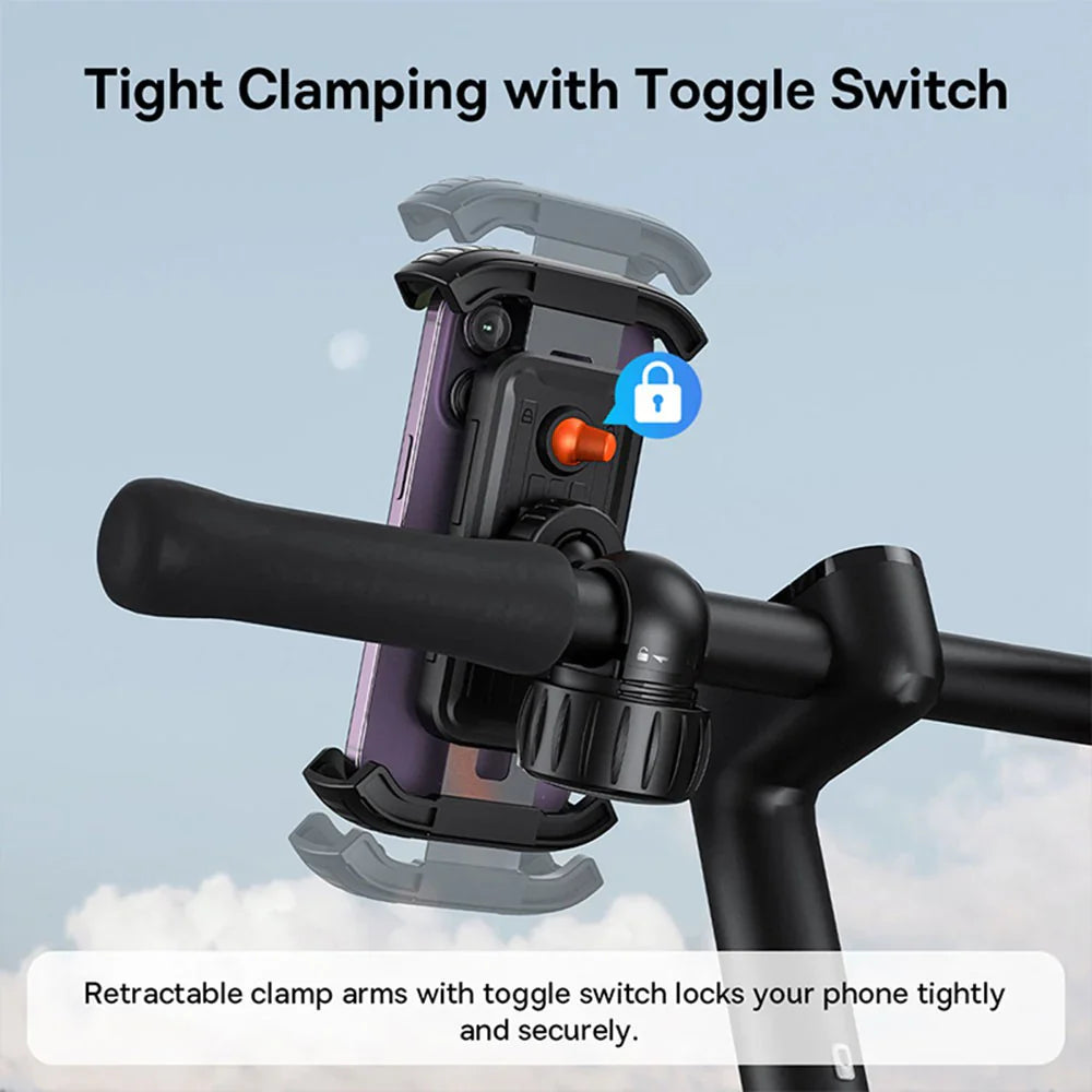 BASEUS QuickGo Series Bike Phone Mount Cluster (Black)
