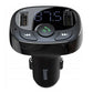 BASEUS T Typed S-09A Bluetooth MP3 Car Charger (Standard edition) - Black