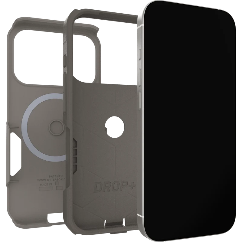 OtterBox Commuter Case w/ Camera Ctrl Suits  - iPhone 17 Pro Max (Grey Comfort Biege)