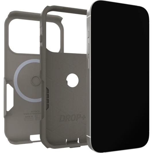 OtterBox Commuter Case w/ Camera Ctrl Suits  - iPhone 17 Pro Max (Grey Comfort Biege)
