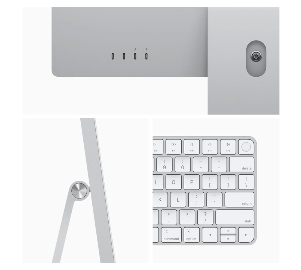 Apple iMac with Retina 4.5K Display M1 24" 8-core GPU 512GB [MGPD3XA] - Silver