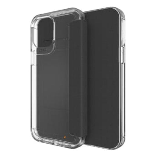 Gear4 WEMBLEY FLIP Case - iPhone 12 / 12 Pro 6.1' - BLACK / CLEAR