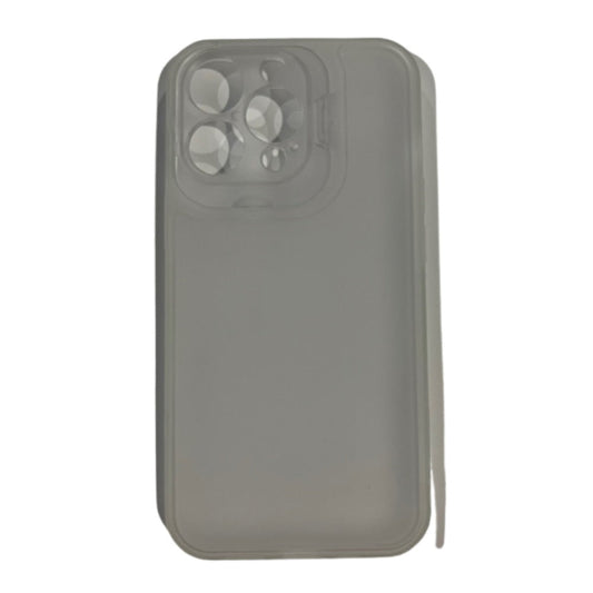 HARD CASE w/ CAMERA PROTECTOR  for iPHONE 13 PRO (6.1') - WHITE