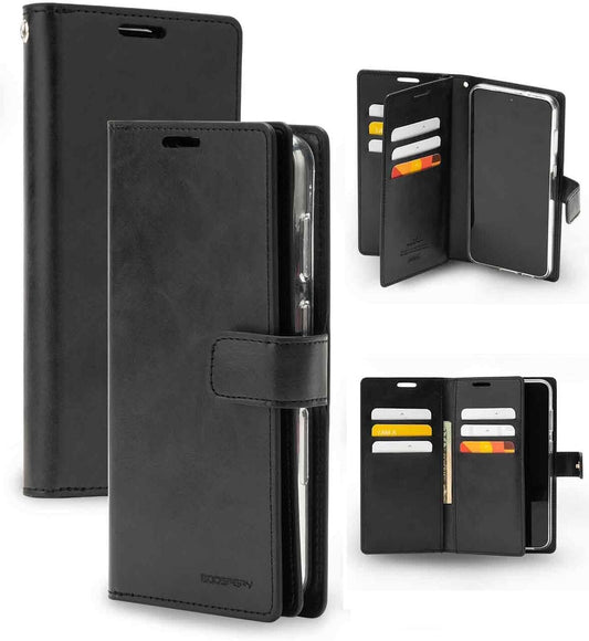 Mansoor Diary Case with Card Slot for Samsung Galaxy S23 6.1'' - Black