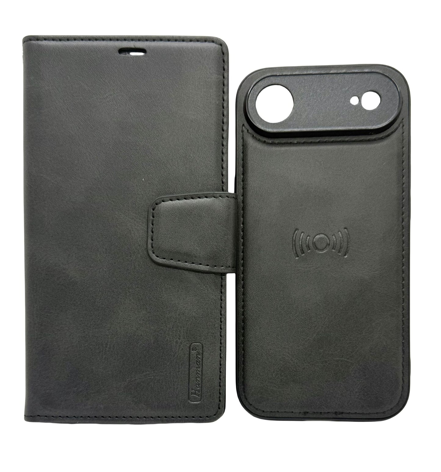 Hanman 2-in-1 Detachable Wallet Case for iPhone 17 Air - Black