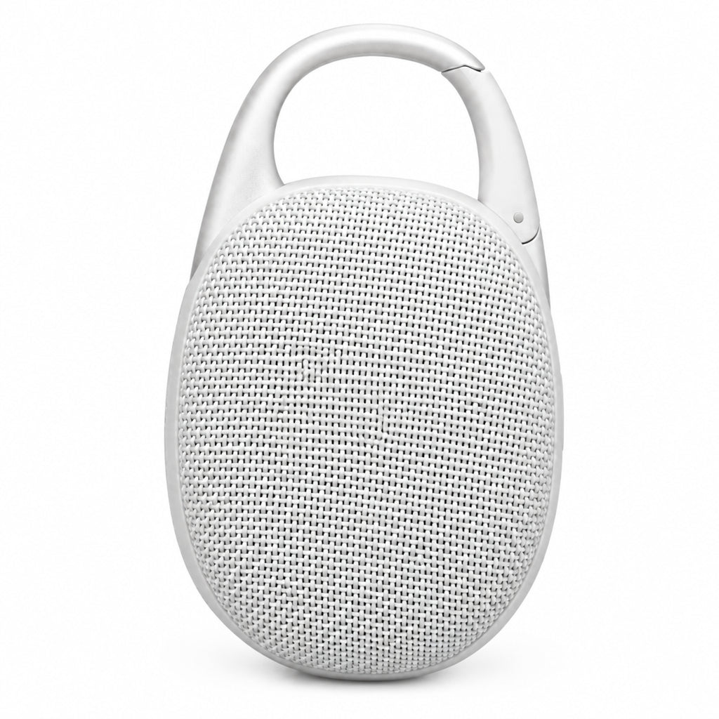 JBL Clip 5 Portable Bluetooth Speaker - White (Australia Stock)