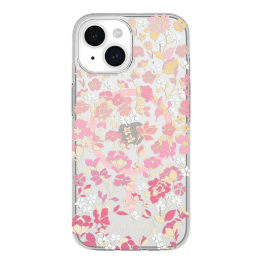 KATE SPADE Hardshell MagSafe Case - iPhone 15 / 14 / 13  (Flowerbed Pink)