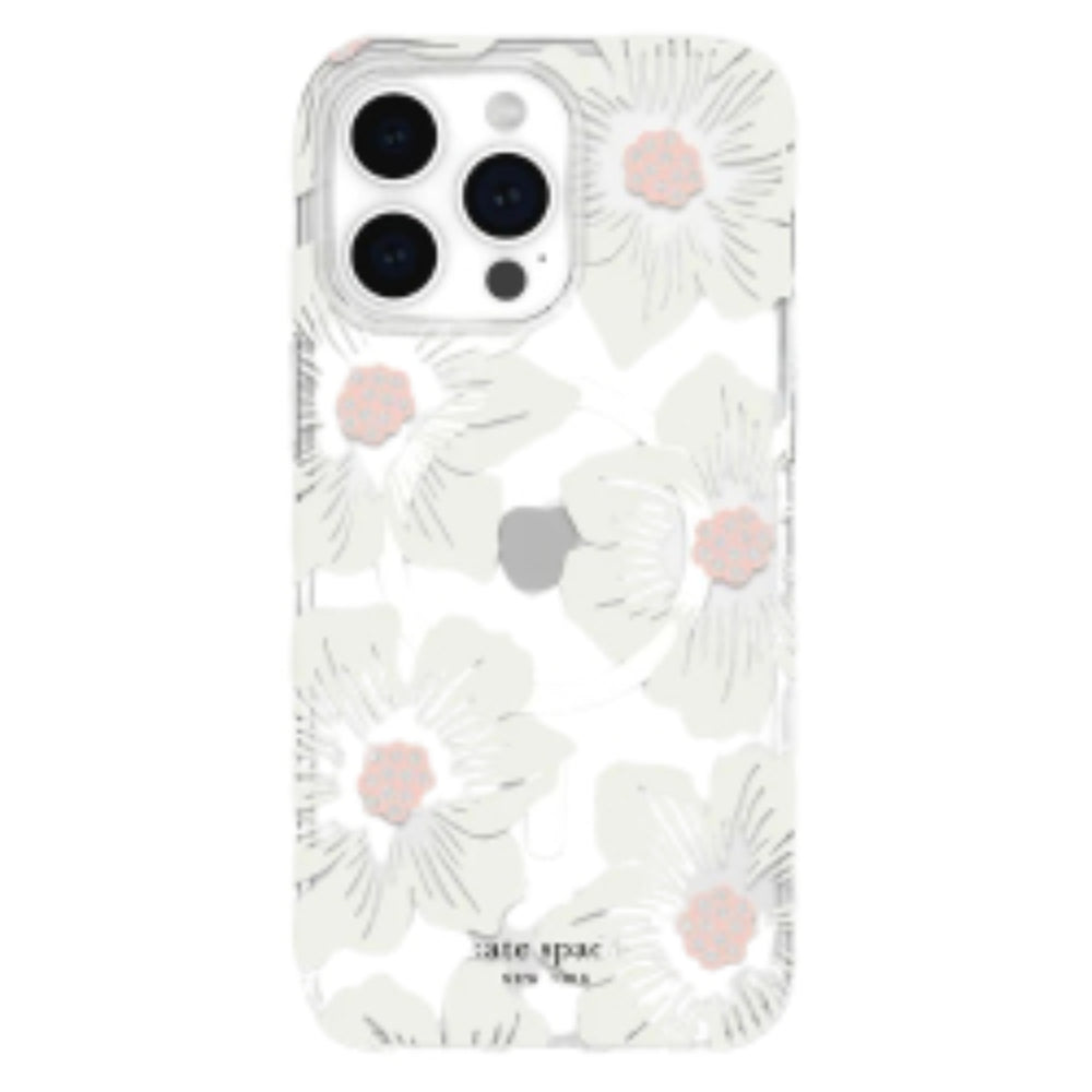 Buy KATE SPADE Hardshell MagSafe Case for iPhone 15 Pro Max 6.7" - HOLLYHOCK CREAM Front