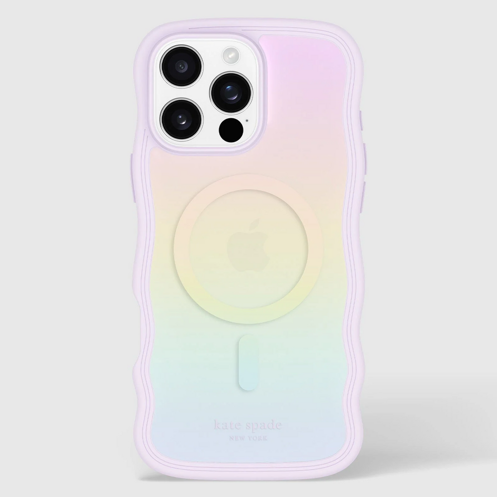 KATE SPADE Wavy MagSafe Case - iPhone 16 Pro 6.3" - Opal Iridescent