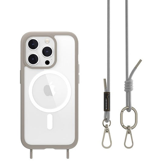 MagEasy - Roam M + Strap MagSafe Case - iPhone 15 Pro 6.1" - Grey