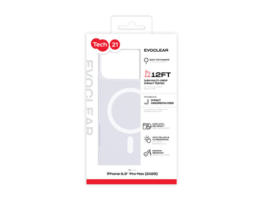 Tech21 evoClear (MagSafe) for iPhone 17 Pro Max - Clear