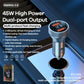 REMAX [RCC325] 45w High Power 2 USB Output Fast Car Charger with Digital Display