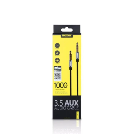 REMAX - AUX Audio Cable 3.5mm 1M (RM-L100 / RL-L100) - WHITE