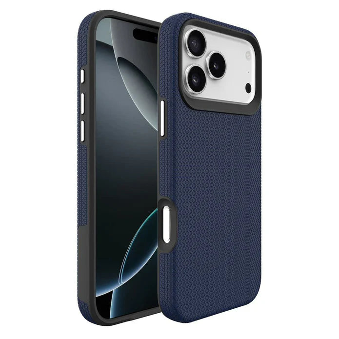 Rhinos Rugged Shockproof Case with Magnetic Ring for iPhone 15 Pro Max - Navy