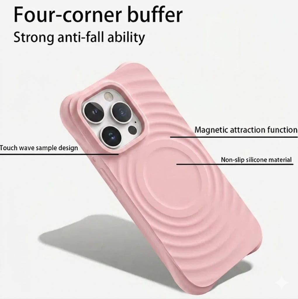 MaxGuard Ripple MagFit Case for iPhone 17 Pro Max - Black
