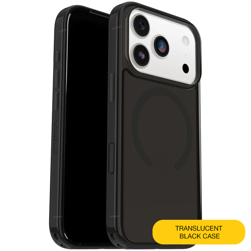 OtterBox Symmetry Case w/ MagSafe & Camera Ctrl Suits for iPhone 17 Pro (Black Mist)