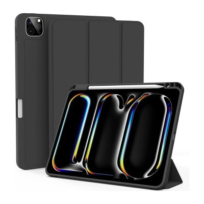 Smart Case - Apple iPad Pro 13'' (M4) (2024) w/ Stylus Holder - BLACK