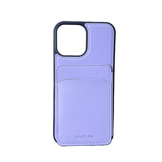KingLink Urban Diary Wallet (Magnetic) Case for iPhone 15 Pro (6.1") Purple