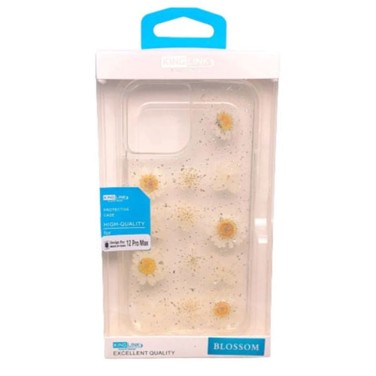 KingLink Real Flower Crystal Hard Case - iPhone 12/12 Pro 6.1'  Yellow
